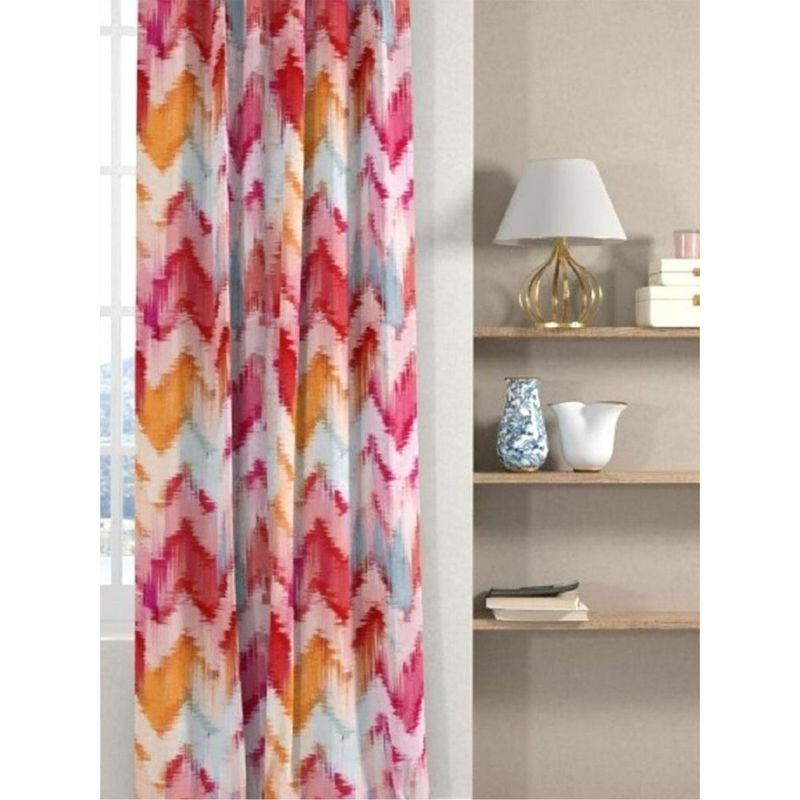Urban Space Digital Blackout Curtains for Door 2 Piece - Colors Splash (Pack of 2) (7x4 feet)