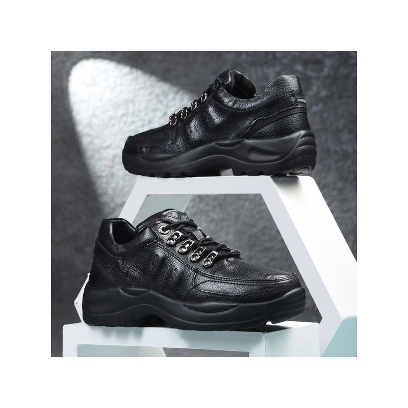 WOODLAND Black Sneakers for Men (EURO 39)