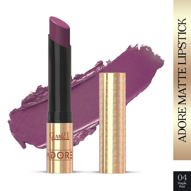 GLAM21 Adore Matte Lipstick - Purple Pout