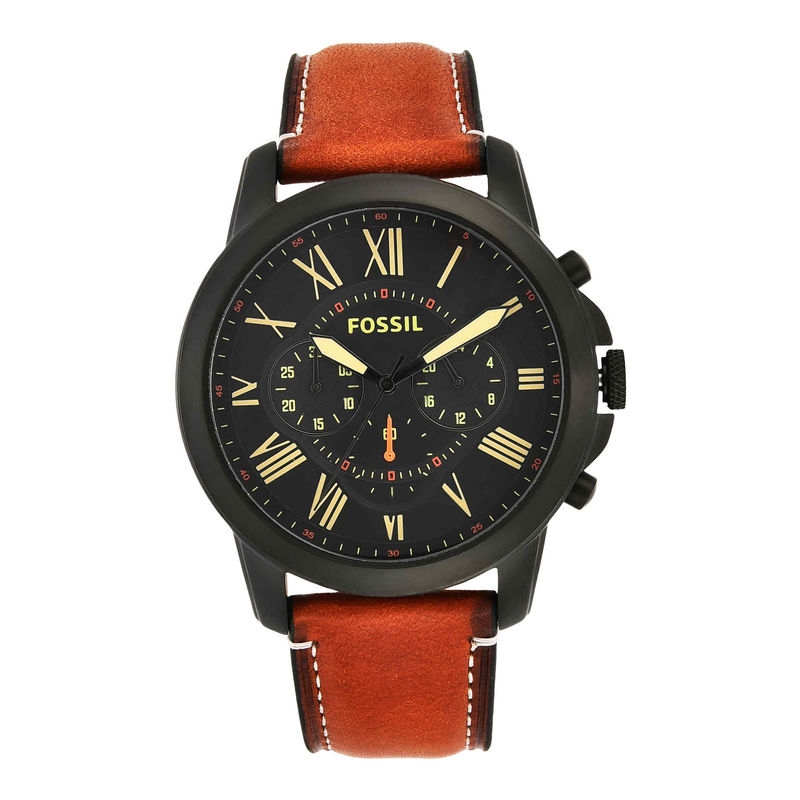 Buy Fossil FS5241 Grant Brown Watch For Men Online