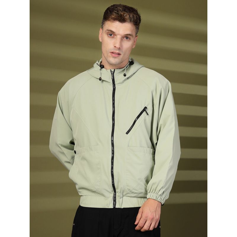 Buy CHKOKKO Men Polyester Winter Sports Windcheater Peach Online