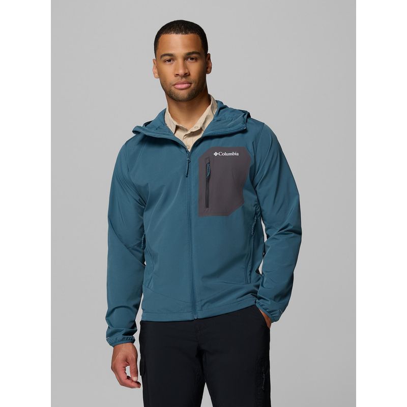 Columbia Teal Tall Heights Iii Hoodie (L)