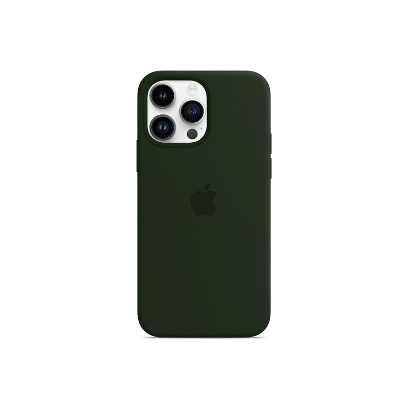 Treemoda Dark Green Silicone Flexible Back Case (iPhone 15 Pro Max)