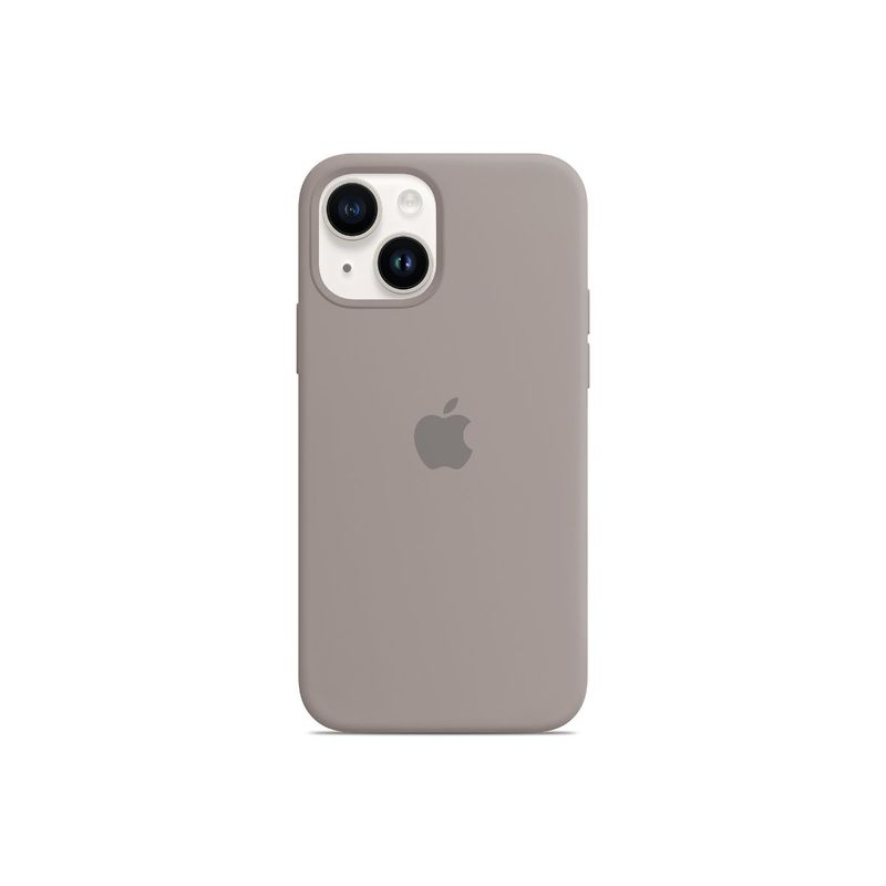 Treemoda Light Grey Silicone Flexible Back Case (iPhone 15 Plus)