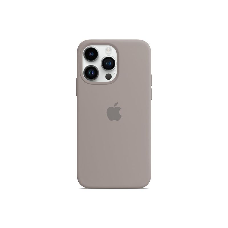 Treemoda Light Grey Silicone Flexible Back Case (iPhone 15 Pro Max)