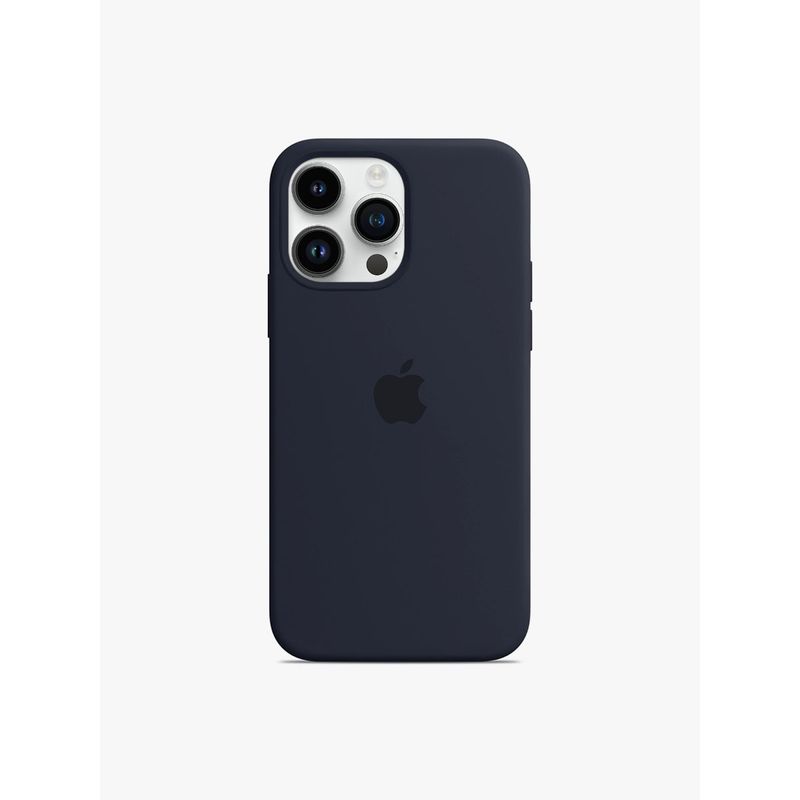 Treemoda Navy Blue Silicone Flexible Back Case (iPhone 15 Pro Max)
