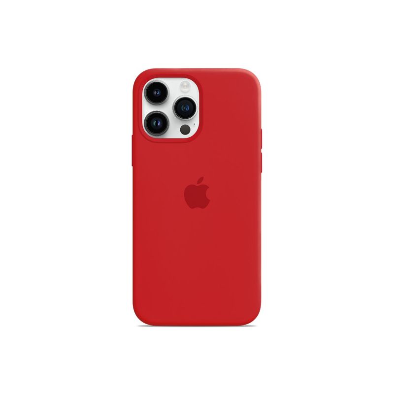 Treemoda Red Silicone Flexible Back Case (iPhone 15 Pro Max)