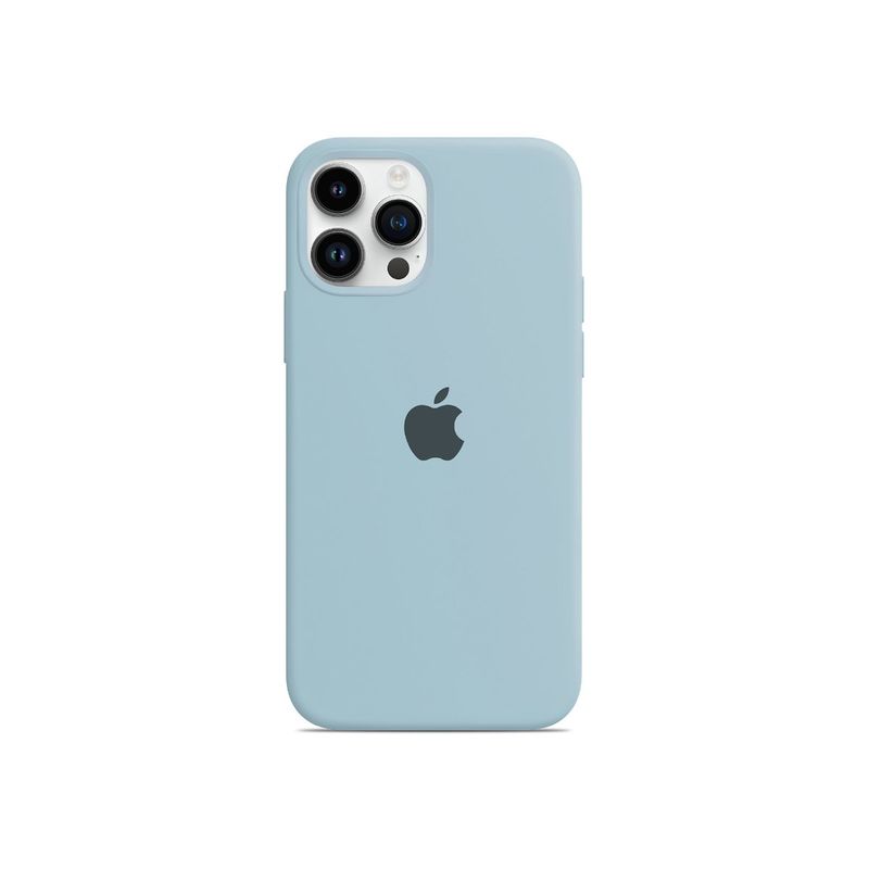 Treemoda Sky Blue Silicone Flexible Back Case (iPhone 15 Pro Max)