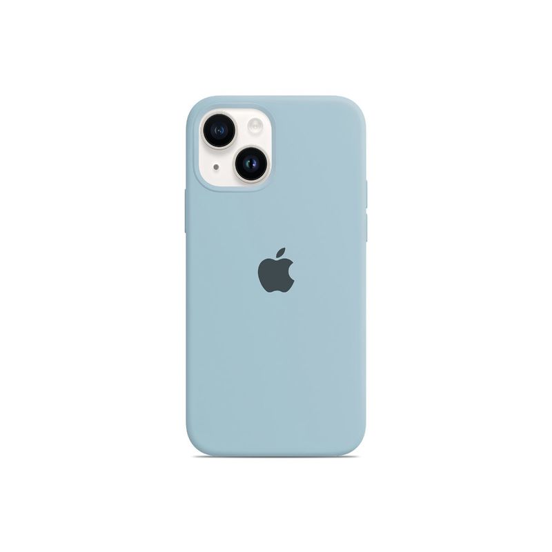 Treemoda Sky Blue Silicone Flexible Back Case (iPhone 15)