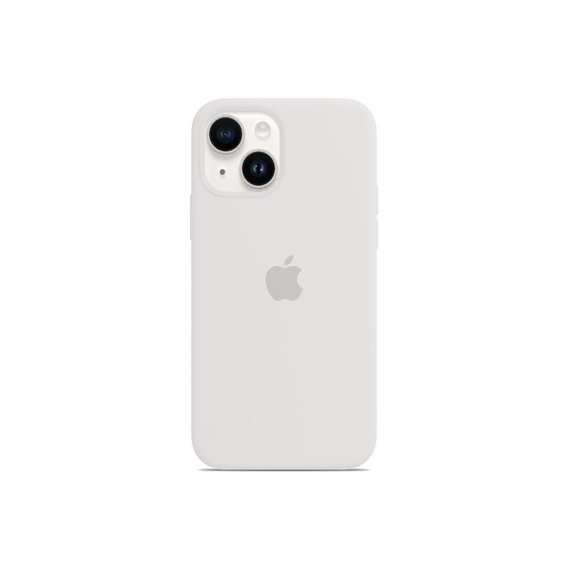 Treemoda White Silicone Flexible Back Case (iPhone 15)