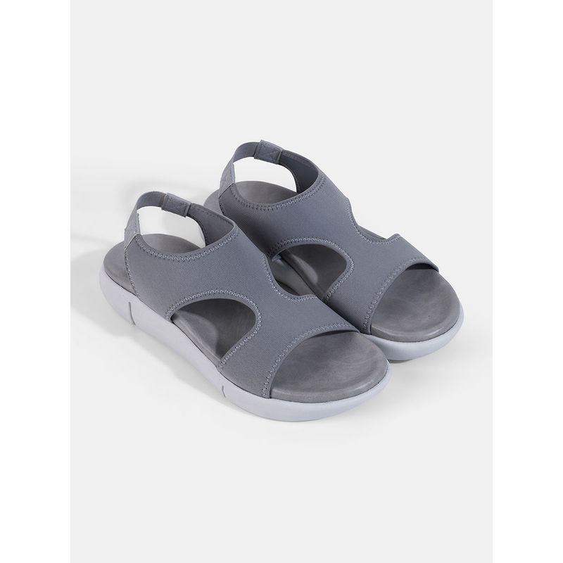 Grey Petal Print Slip On main image 0