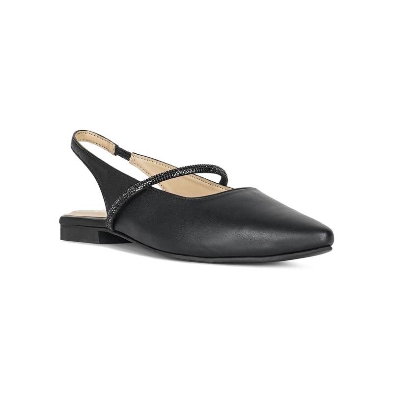 London Rag Women Pointed Toe Slingback Sandals - Black (EURO 36)