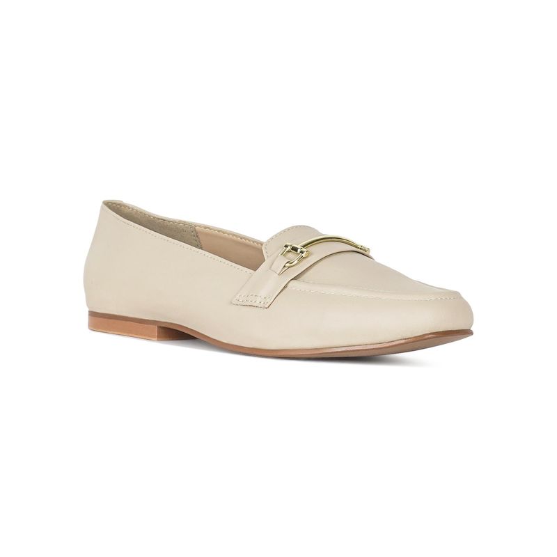 London Rag Women Classic Horsebit-Embellished Loafers - Beige (EURO 41)