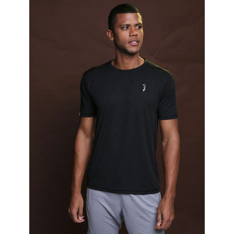 Campus Sutra Men Solid Stylish Activewear & Sports T-Shirts (S)