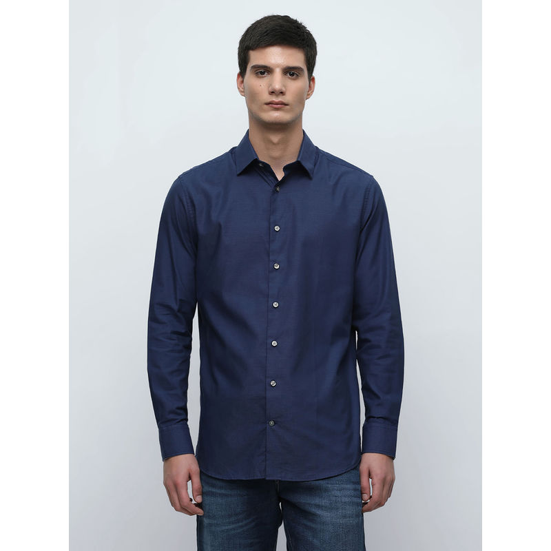 Selected Dark Blue Organic Cotton Shirt (S)