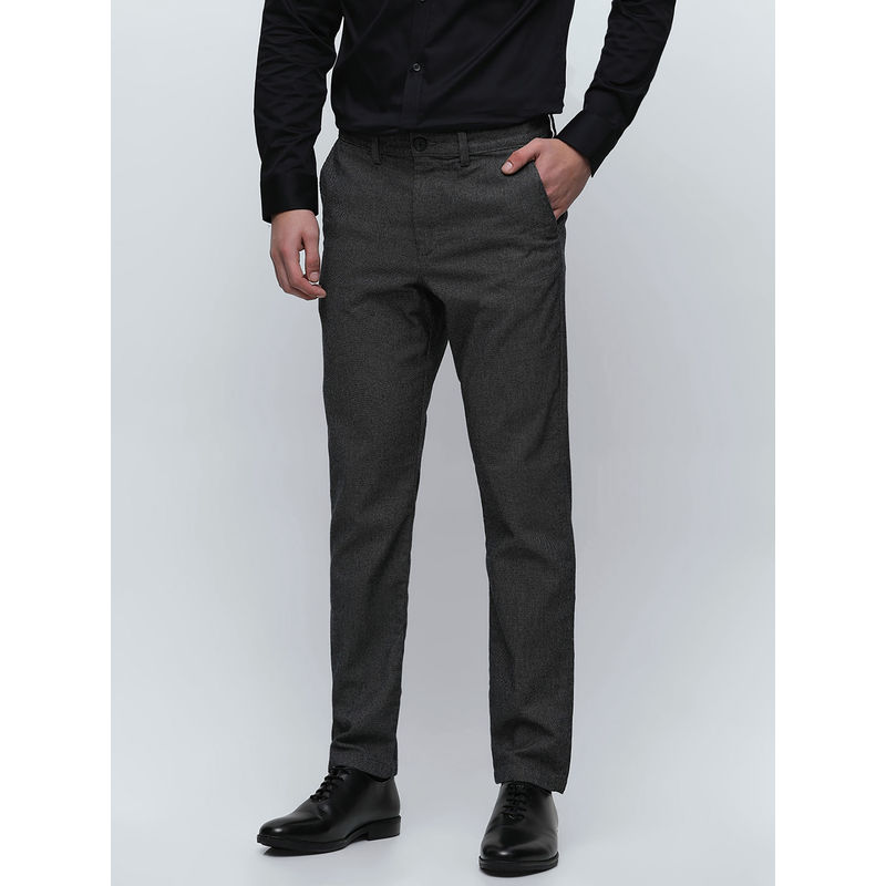 Selected Dark Grey Brushed Slim Fit Chinos (30/32)