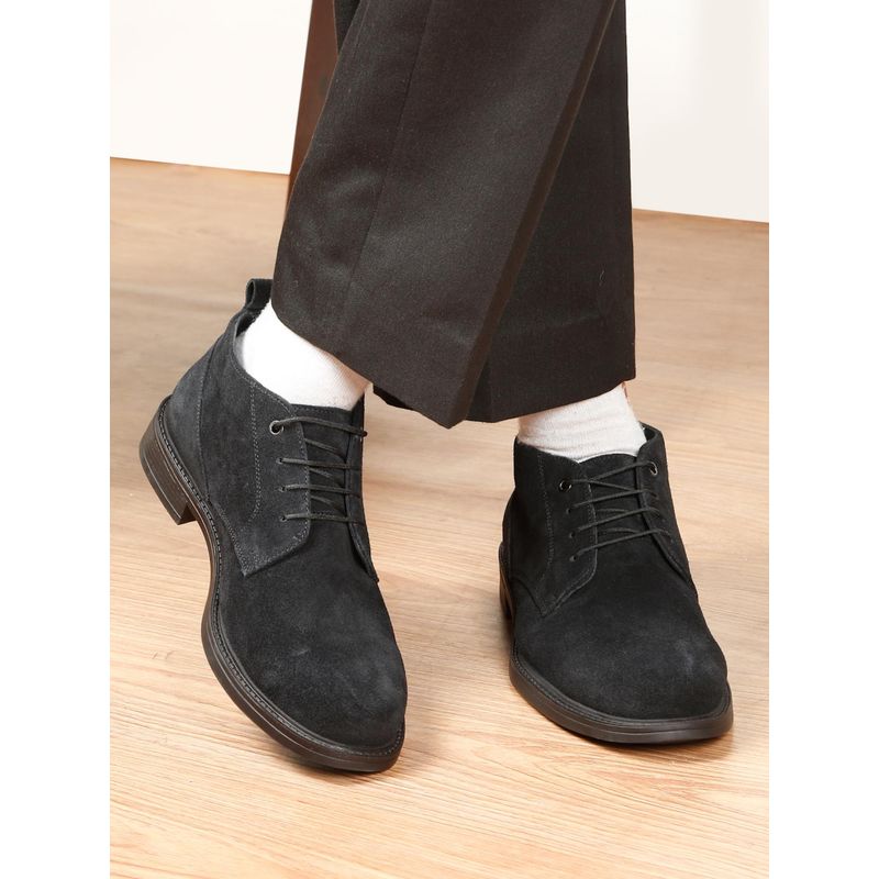Teakwood Men Black Derbies (EURO 41)