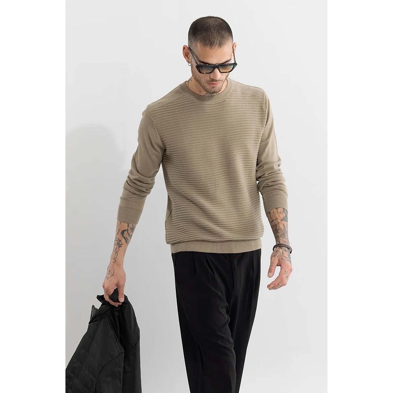 Snitch Wabble Line Beige Sweater (L)