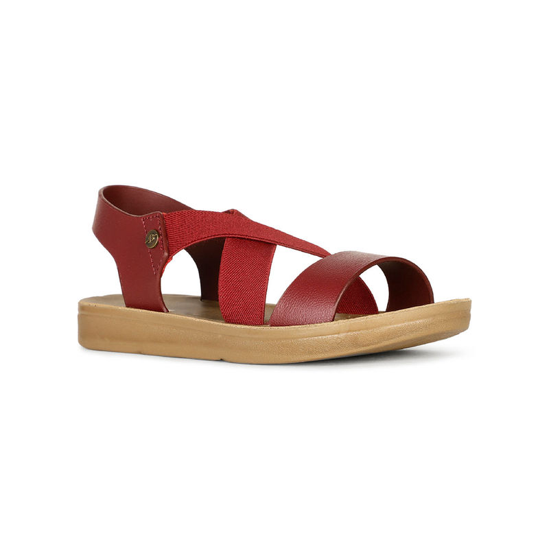 Bata Red Womens Low Platform Sandals (UK 4)