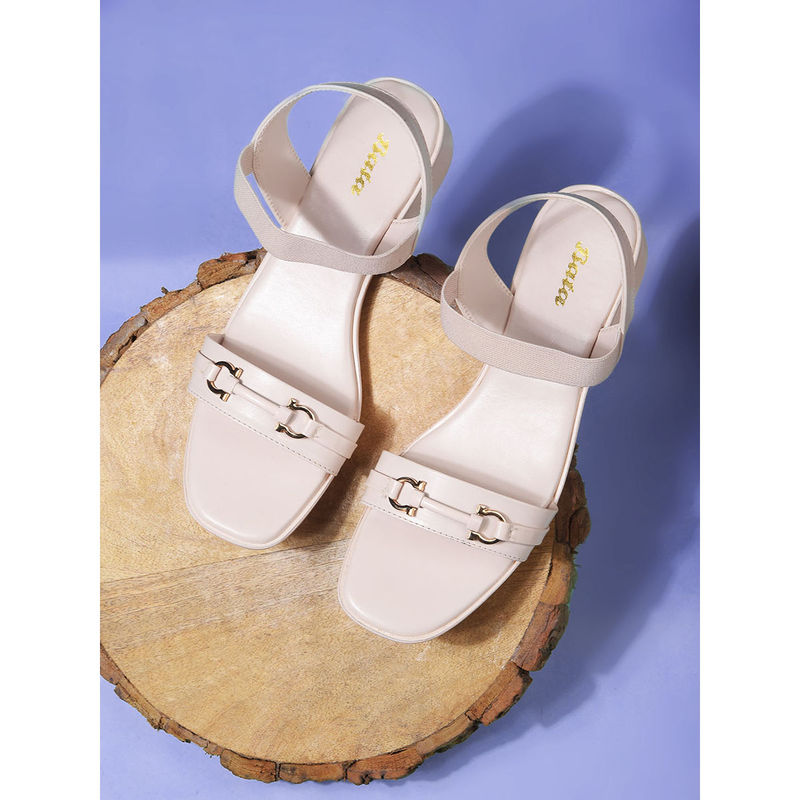 Bata Pink Womens Block Sandals (UK 7)