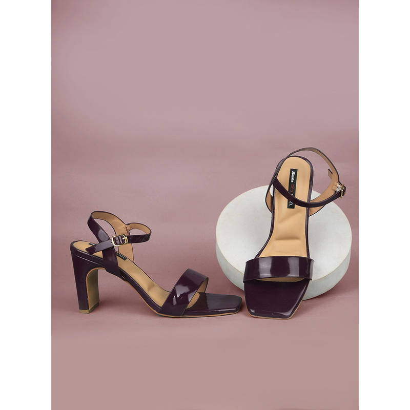 Bata Wine Womens Stylish and Comfortable Sandals Heels (UK 4)