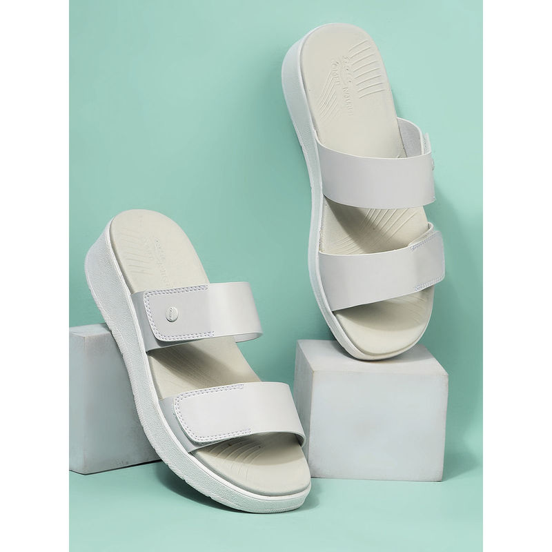 Bata White Platform Sandals for Women (UK 6)