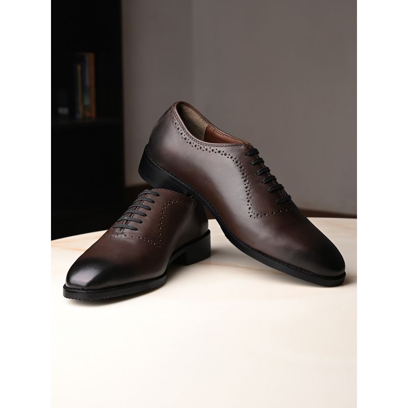 Louis Stitch Men Formal Leather Whole cut Derby Shoes (UK 9)