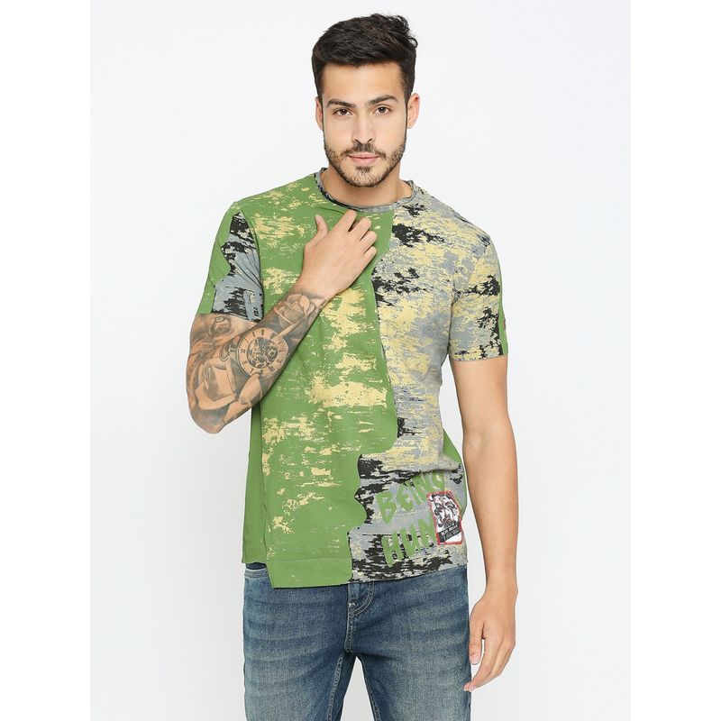 Being Human Men Half Sleeve T-Shirt (L)