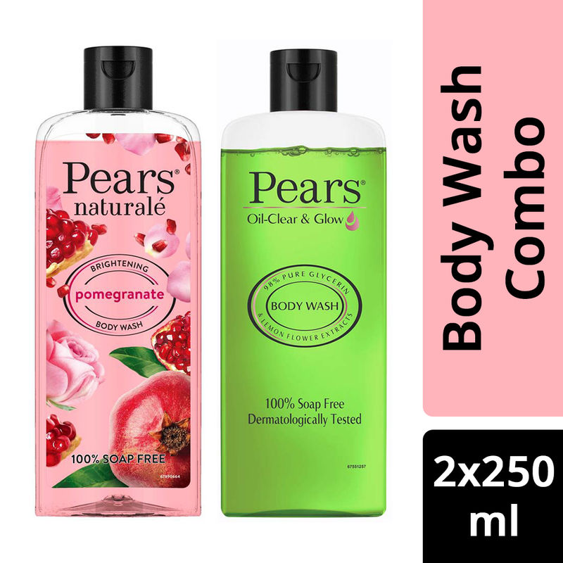 Buy Pears Oil Clear & Glow And Naturale Brightening Pomegranate Body