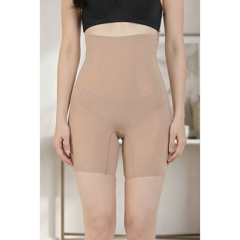 Zivame Medium Control High waist Thigh Shaper- Skin (M)
