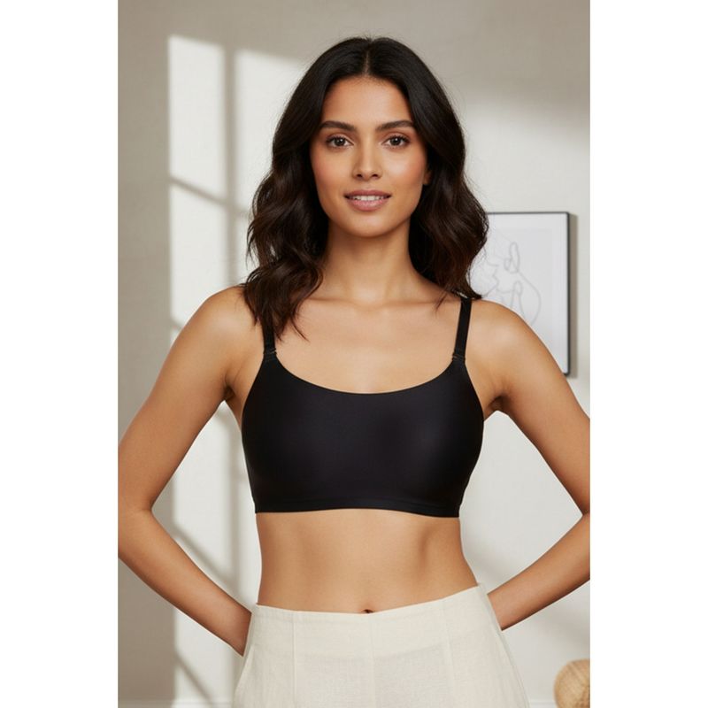 Zivame Miracle Padded Non Wired Full Coverage T-Shirt Bra - Jet Black (38C)