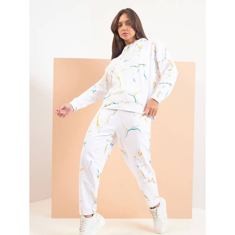Sweet Dreams White Women Printed Nightsuit (Set of 2) (3XL)
