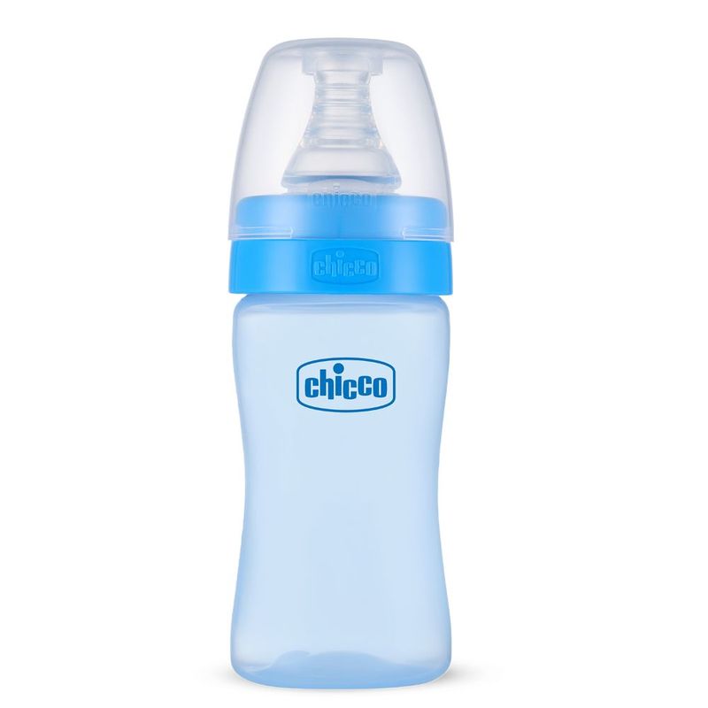 Chicco Feed Easy Anti-Colic Bottle - Blue (0 Month+)