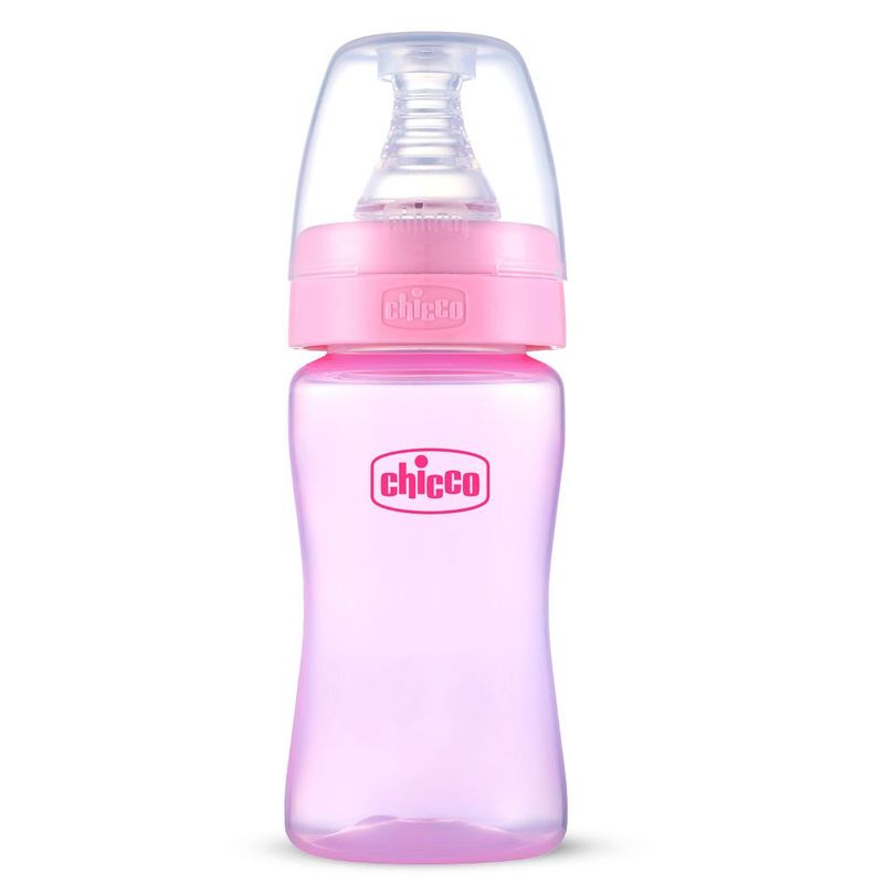 Chicco Feed Easy Anti-Colic Bottle - Pink (0 Month+)