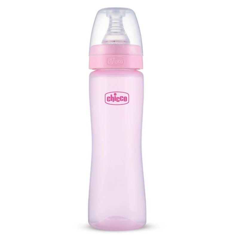 Chicco Feed Easy Anti-Colic Bottle - Pink (2 Months+)