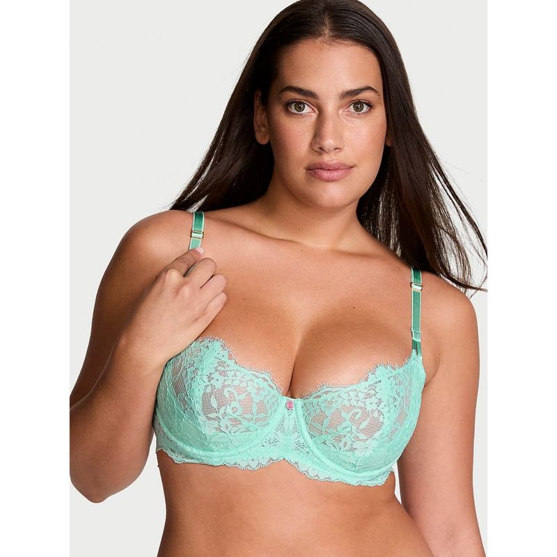 Victoria's Secret Dream Angels Wicked Unlined Lace Balconette Bra (32C)