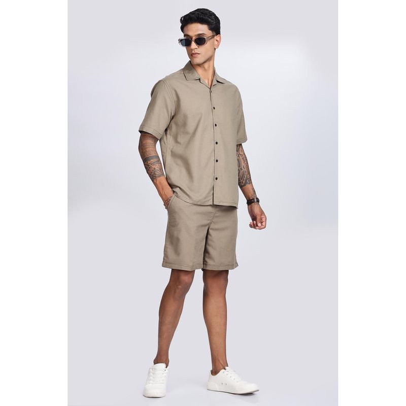 Eszett Contrast Stitch Olive Co-Ord Set (S)