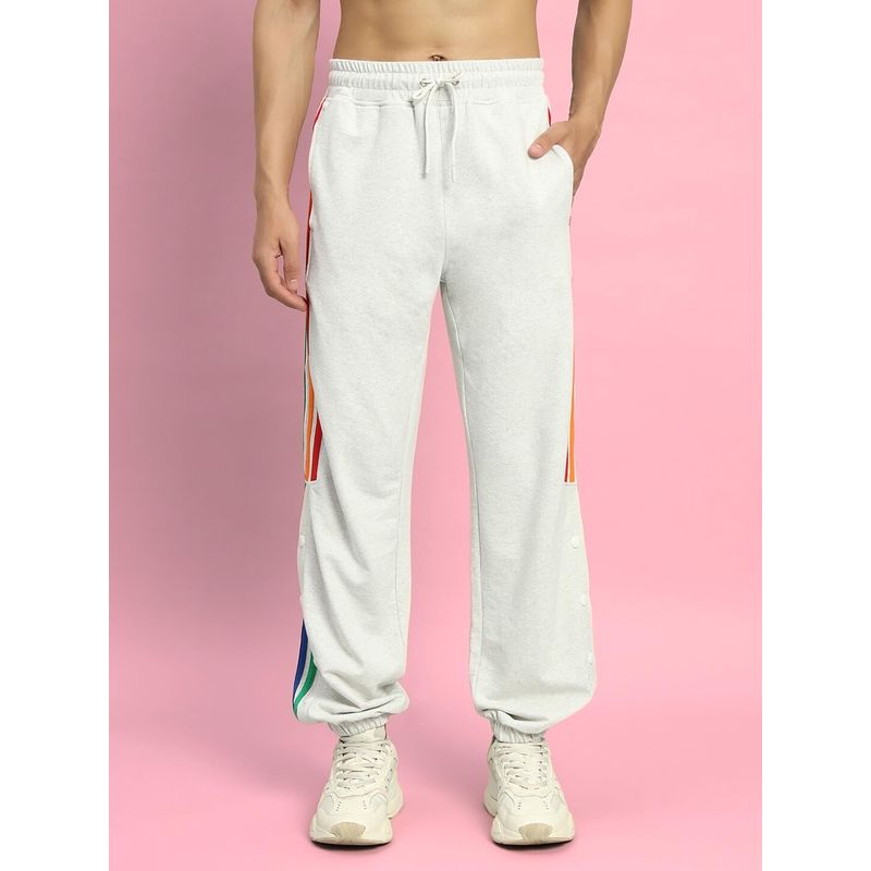 WEARDUDS White Duds Prism Colorful Stripe Joggers (S)