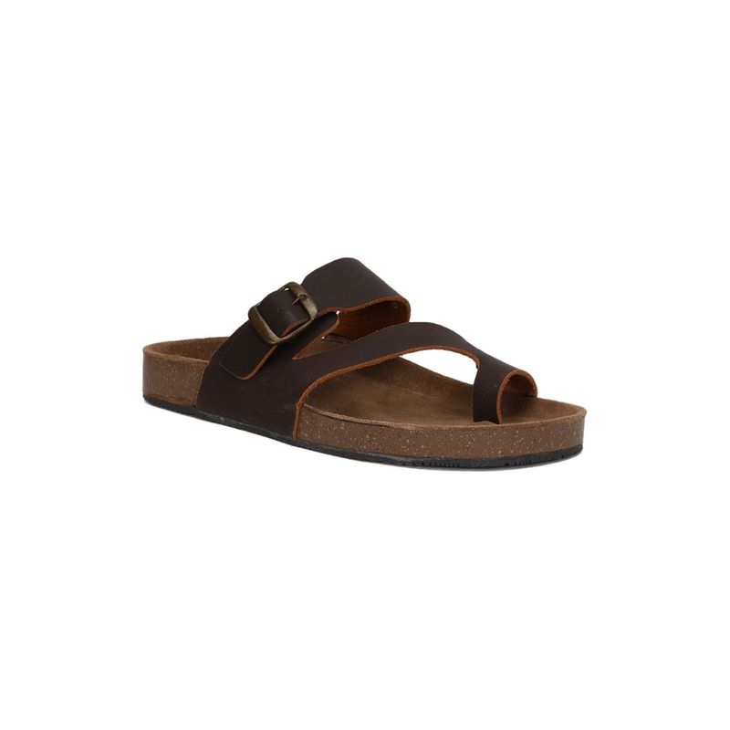 Bata Solid Brown Sandals (UK 8)