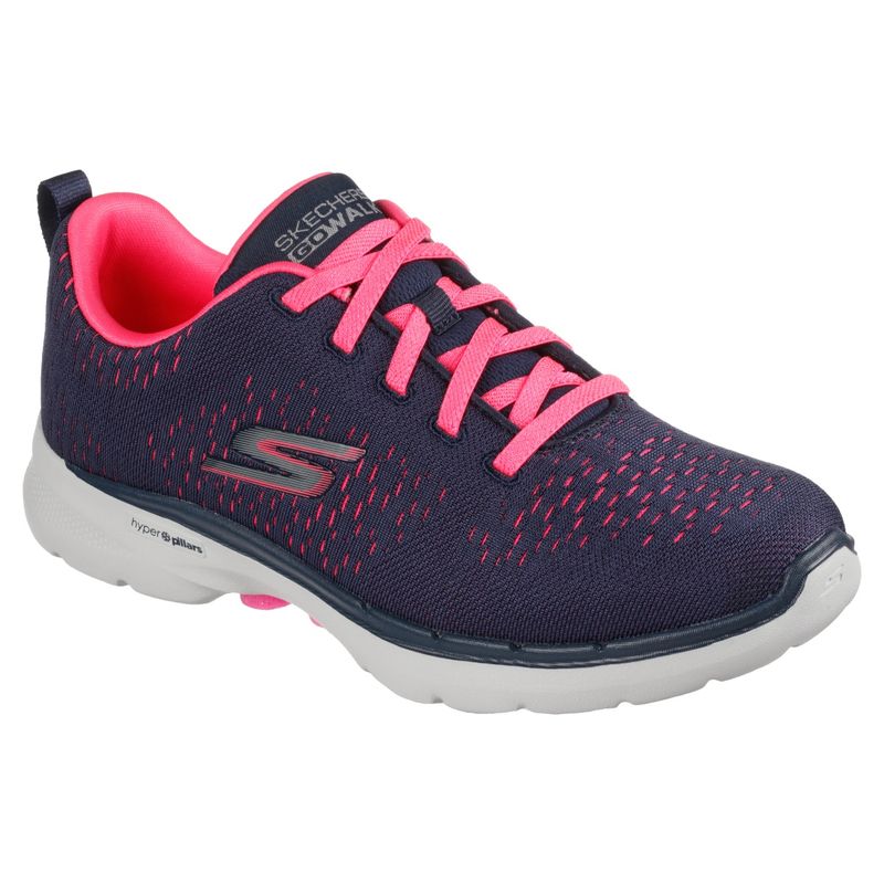 SKECHERS GO WALK 6 ADORA Navy Blue Slip On (UK 3)