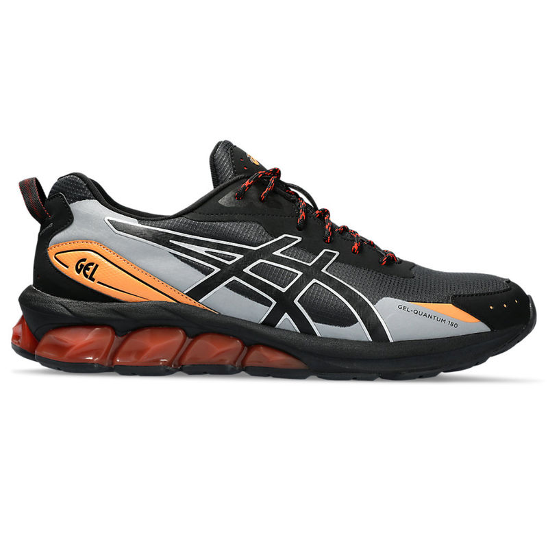 ASICS GEL-Quantum 180 VII Black & Orange Men Sneakers (UK 6)