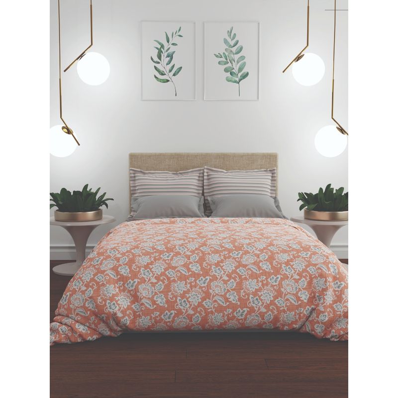 Trident Utsav Bedding Set Cotton 120 TC 1 Bedsheet 2 Pillow Covers