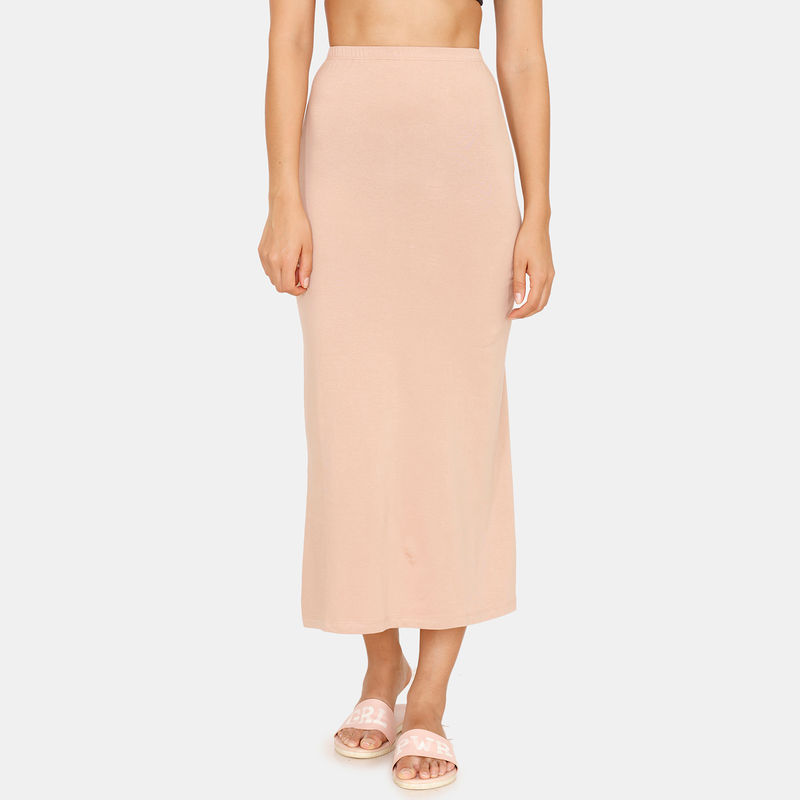 Zivame Ankle Length Layering Skirt - Skin (L)