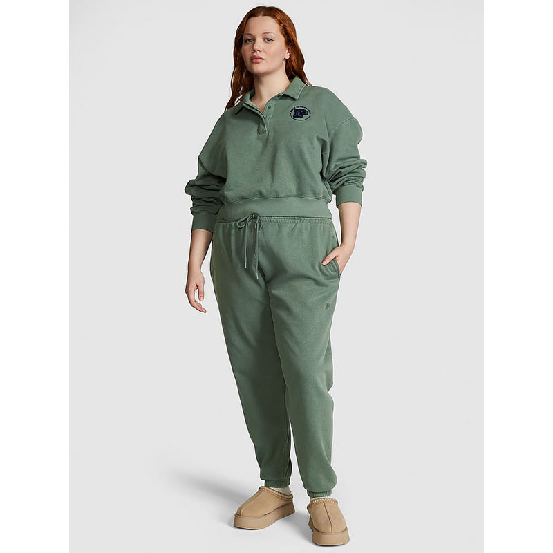 Victoria's Secret Green Ivy Fleece Slim Joggers (XS)