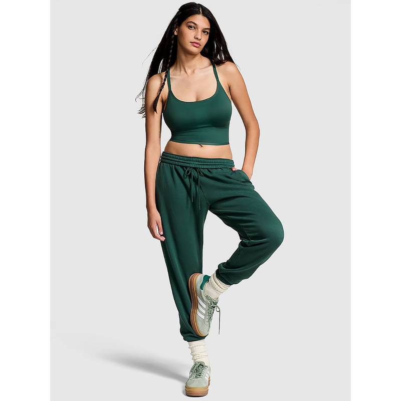 Victoria's Secret Green Ivy Fleece Slim Joggers (XS)