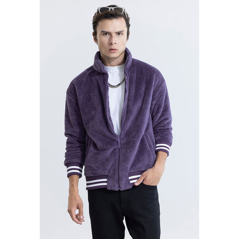 Snitch Chamois Purple Fur Jacket (2XL)