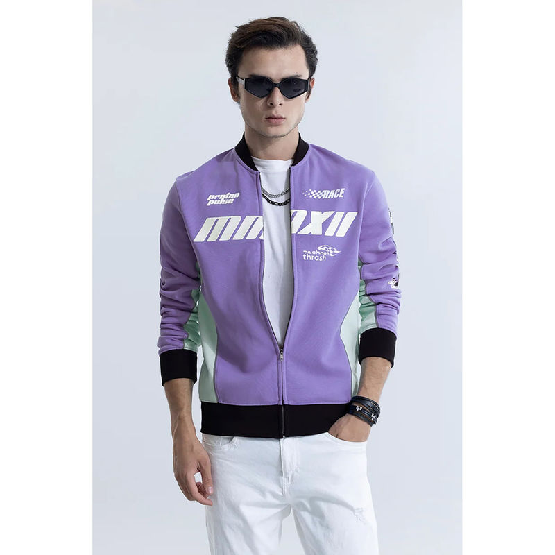 Snitch Proton Pulse Lavender Racing Bomber Jacket (L)