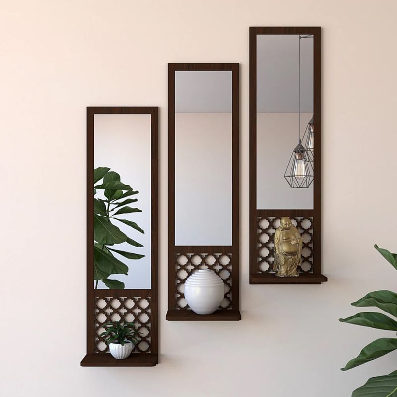 WallMantra Designer Moroccan Long Wall Mirror (Set of 3) Buy