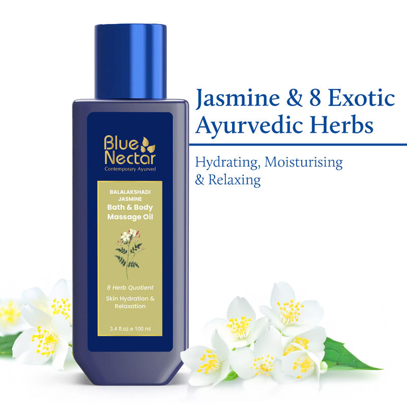 Blue Nectar Balalakshadi Jasmine Vitamin D Massage Oil