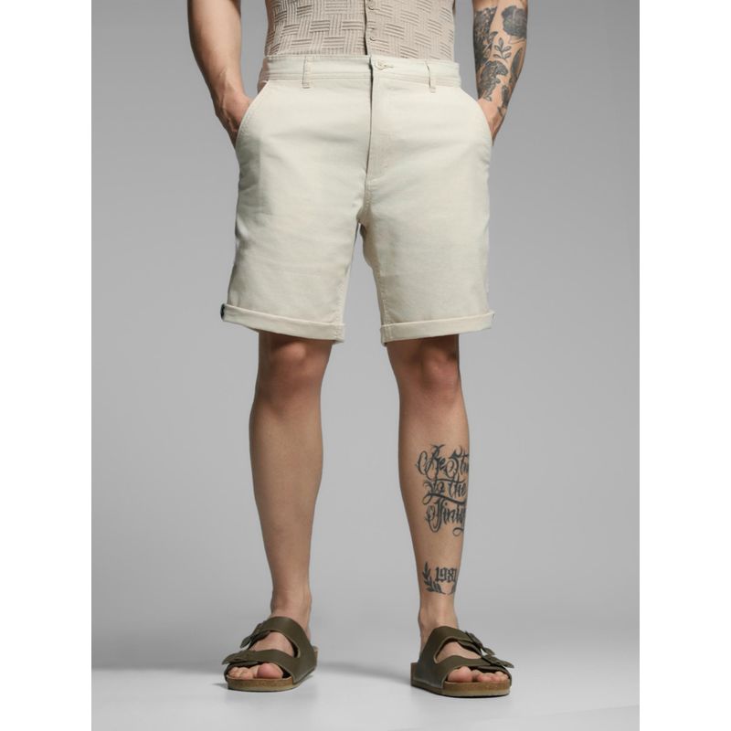 Jack & Jones Beige Regular Fit Shorts (L)